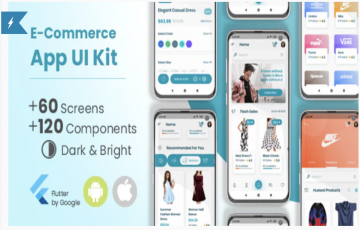 Jual E-Commerce Flutter App UI Kit